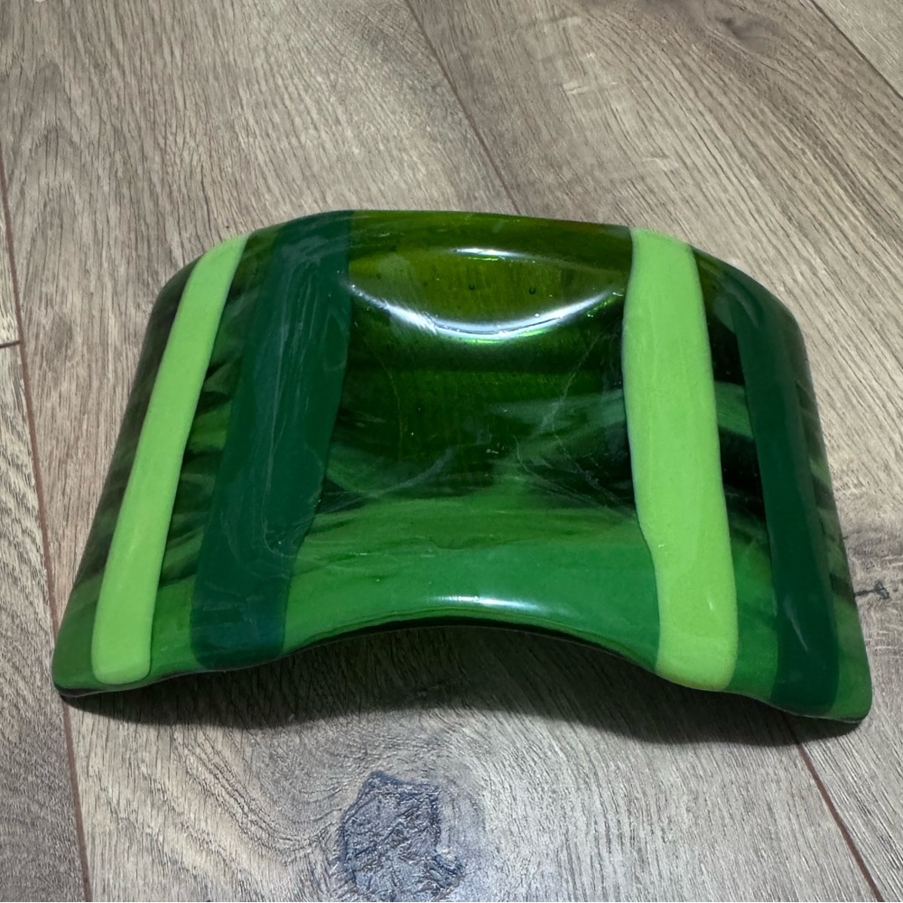 Fused Glass Candle Bridge Holder